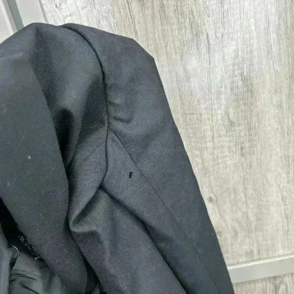 J Crew Blazer Sz 0 Super 120 Wool Black Single Breasted Career DEFECT - Picture 9 of 9